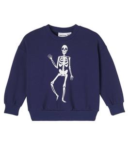 Хлопковый джерси свитшот с принтом Mini Rodini, Blue