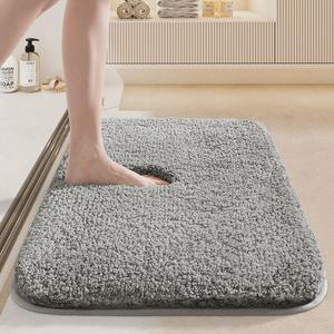 Dajiang Ковер для ванной 40x60 см, впитывающий, нескользящий, из махровой ткани, набор 2 шт, моющийся