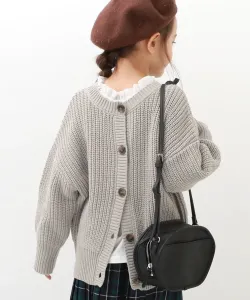 Кардиган, который можно стирать в двух направлениях, топ-кардиган, осень/зима 2025 Devirock, цвет Greige