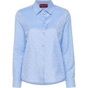Gg Motif Oxford рубашка GUCCI, cornflower синий