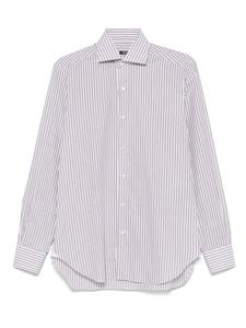 Рубашка из хлопка Barba, коричневый