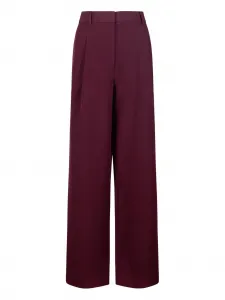 Брюки со складками Selected, красный