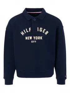 Рубашка поло с нашивкой-логотипом Tommy Hilfiger Junior, синий