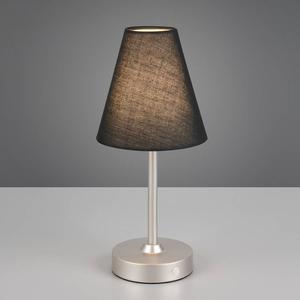 Светодиодная настольная лампа Reality Leuchten Kenny, смешанная ткань / железо - 1-свет - черный / серебристый