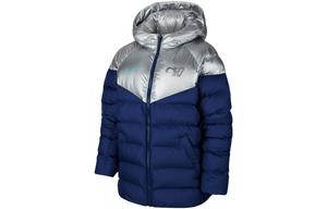 Детская пуховая куртка Nike, сине-серая