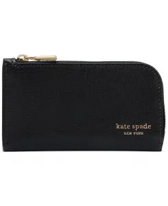 Маленький тонкий кошелек двойного сложения Devin из сафьяновой кожи kate spade new york, черный