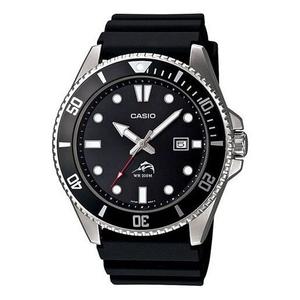 Часы CASIO Waterproof Sports Quartz Mens Black Analog, черный