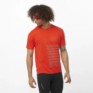 Футболка Salomon Men's Sense Aero Graphic, оранжевый