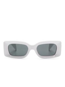 Солнцезащитные очки Versace Eyewear в прямоугольной оправе, белый