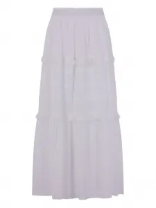 Макси-юбка с оборками и ярусами Marant Étoile, белый