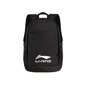 LINING Полиэстеровый рюкзак Unisex Black с белым логотипом