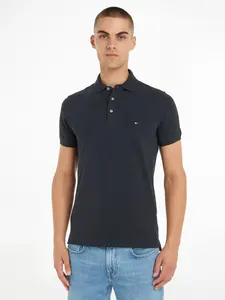 Рубашка-поло Tommy Hilfiger "1985 SLIM POLO", высококачественный хлопковый пике, цвет Desert Sky