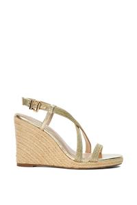 Обувь на танкетке 'Keylas' Dune London, металлик