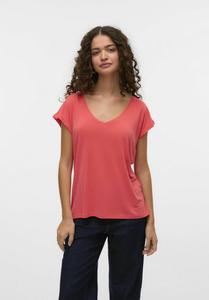 Базовая футболка VMFILLI V NECK TEE Vero Moda, оранжевый