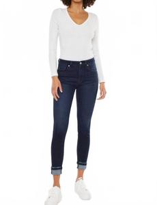 Alameda Супер-темные узкие джинсы с низкой посадкой в синем цвете KanCan