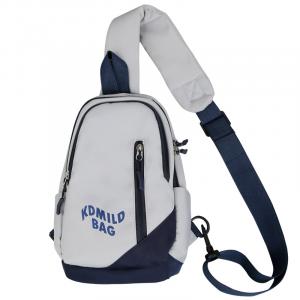 BALANG Нейлоновый поясной рюкзак-слинг унисекс красный черный розовый синий серый белый, Gray Blue+Coal Ball Charm