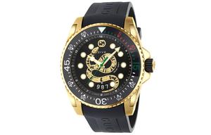 GUCCI Часы Dive Collection Wrist Watch Quartz Movement Rubber Strap Black Dial Men's Watch