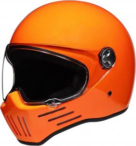 Шлем винтажный Woljay VT-728, оранжевый
