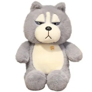 Очаровательная коллекция плюшевых кукол Beagle Puppy с тремя волками, высота 38см/50см/70см Tranquility and elegance, серый