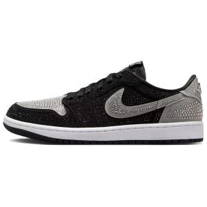 Кроссовки 1 Retro Low Og Swarovski Stealth Women's Jordan, черный