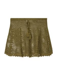 Юбка Bershka, оливковый