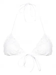 Бикини-топ с треугольными чашками MC2 SAINT BARTH, белый