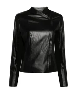 Мотоциклетная куртка с ребристой отделкой спереди и сзади Dkny, черный