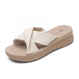 Cigna Тихие тапочки-шлепанцы женские экрю, цвет Ecru