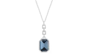 Swarovski Серебряное колье с искусственными кристаллами Women's Silver