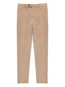 Вельветовые брюки прямого кроя Slowear, бежевый