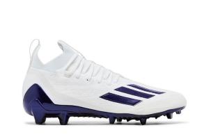 Бутсы Adizero Primeknit Cleats 'White Purple', белый