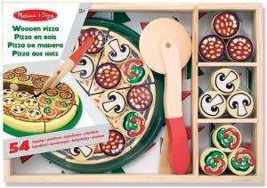Melissa & Doug, развивающая игрушка Деревянная пицца с начинкой