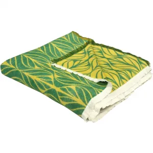 Wohndecke Wave сертифицирована GOTS - из органического хлопка, уютный плед Adam, зеленый