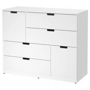 Комод с 6 ящиками NORDLI IKEA, 120x99 см, белый