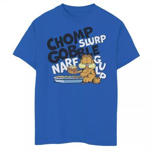 Футболка с рисунком Garfield Chomp Slurp Gobble для мальчиков 8–20 лет Licensed Character