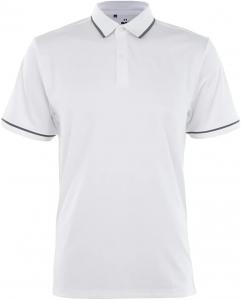 Under Armour T2Green Tipped мужская поло для гольфа, White