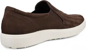 Мужские лоферы ECCO Soft 7 Woven Slip on 2.0, мокко