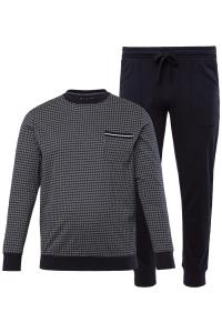 Длинная пижама JP1880, Navy