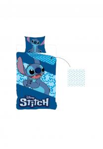 Постельное белье двустороннее детское Lilo & Stitch Disney, 140x200 см, синий