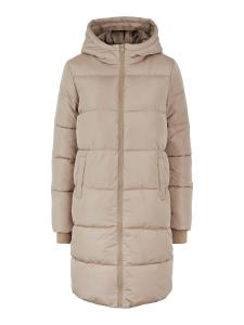 Зимнее пальто PIECES Winter Coat PCBee, светло-бежевый