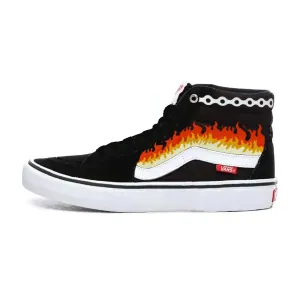 Кроссовки скейтерские высокие SK8 Flame Unisex Vans, черный