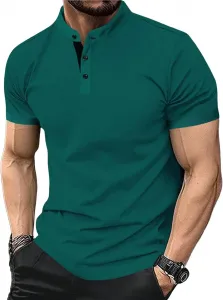 Мужская футболка Henley Muscle Slim для гольфа MBDWWLC