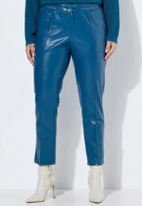 Брюки Ulla Popken 7/8 PASSEPOILS CEINTURE ÉLASTIQUE, Teal Blue/Blue