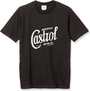 Официальная футболка Castrol с логотипом Heritage, с коротким рукавом, темно-серая