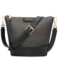 Регулируемая сумка через плечо Ash Ombre Signature на молнии сверху Calvin Klein