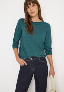 Топ Cecil MIT TONALEN STREIFEN, Grün/Dark Green