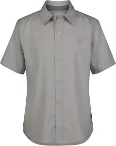 Рубашка Calvin Klein для мальчиков с короткими рукавами и застежкой на пуговицы, Vapor Herringbone