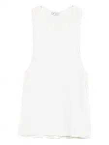 Топ-майка из рубчатой вязки St. Agni, белый