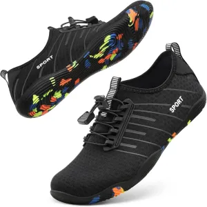 Водноспортивная обувь ATHMILE для мужчин и женщин, обувь для реки, для плавания, пляжа, озера, бассейна, акваносок, босиком, быстро сохнущие, для походов, серфинга, каякинга, необходимые на круизном лайнере, черный