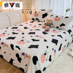 Yalu Простыня 230х230 см из хлопка, наволочки 2 шт, цвет Happy Cow